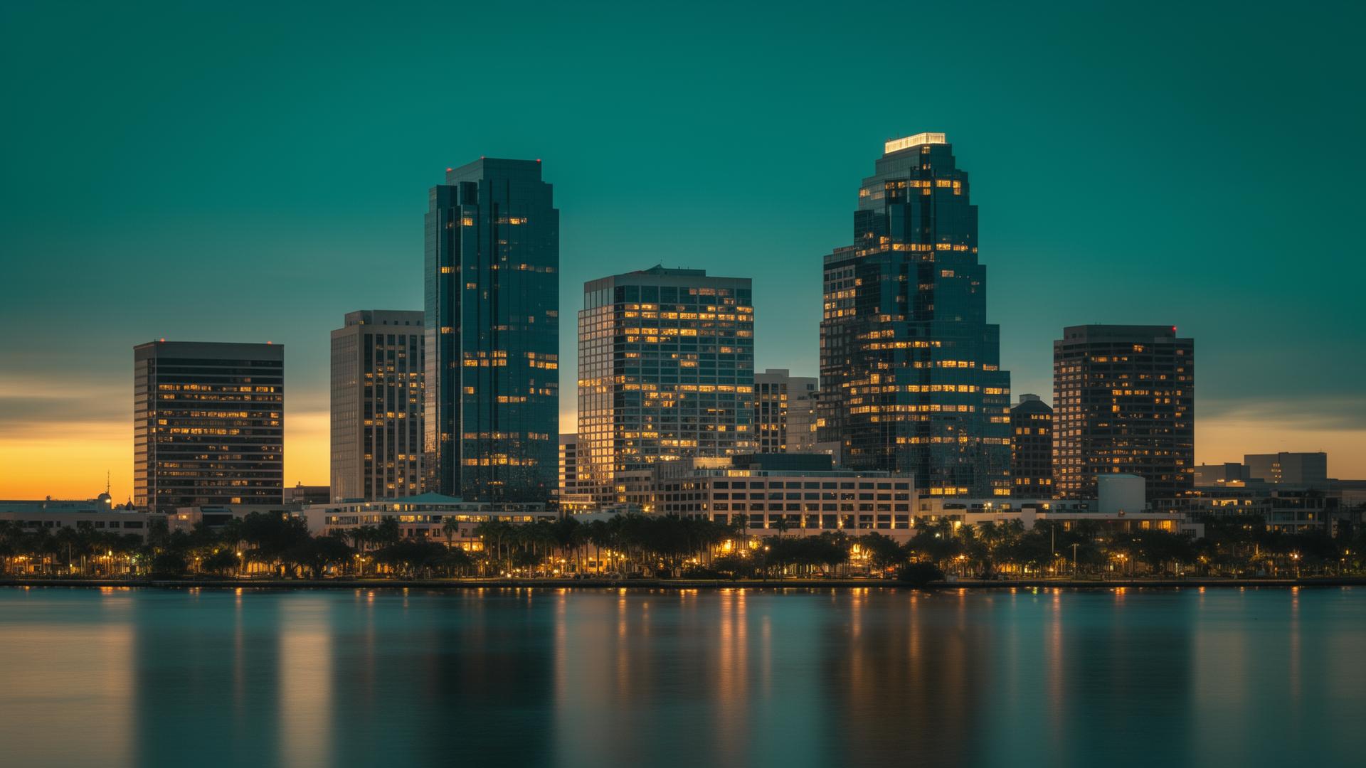 Tampa skyline. The Capital GOAT commercial mortgage broker, working deals nationwide.